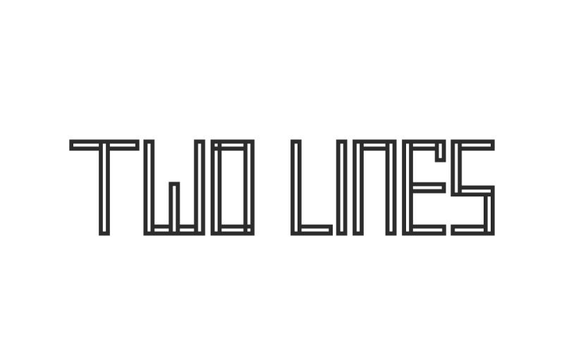Two Lines Sans Serif Display Betűtípus