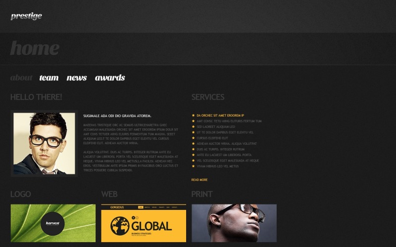 Darmowy projekt WordPress dla biznesu i usług