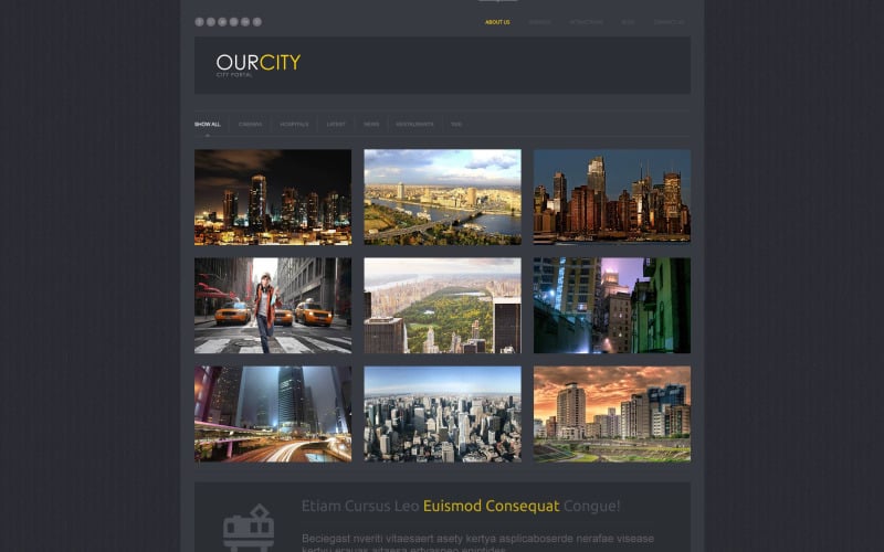 Free City Portal Responsive WordPress Theme