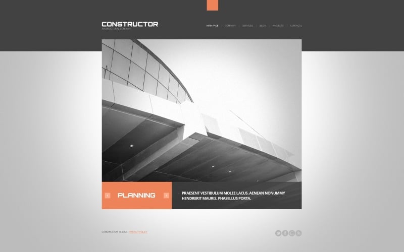 Free Construction Company WordPress Theme & Website Template