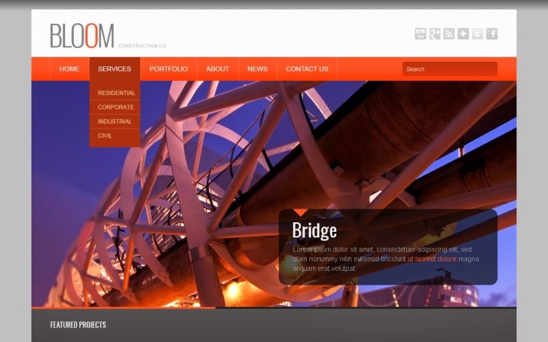 Free Construction Firm WordPress Theme & Website Template
