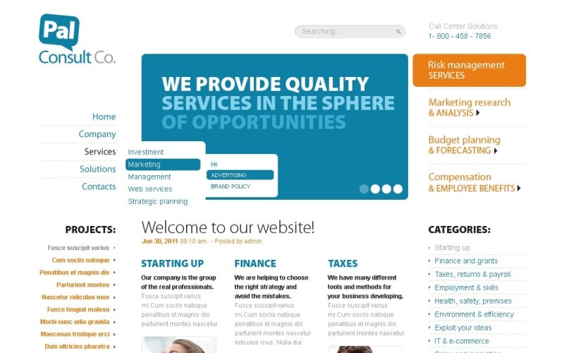 Free Consulting Firm WordPress Theme & Website Template