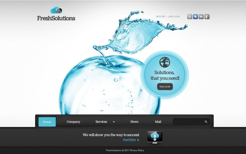 Free Promoting WordPress Template for Online Business & Services