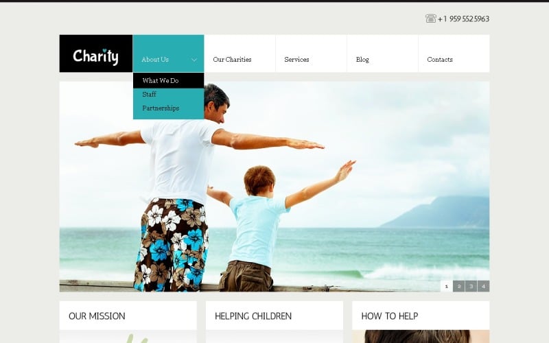Free WordPress Child Charity Webdesign