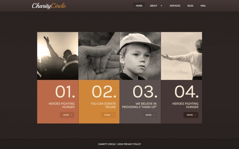 Free WordPress Promotion Theme for Online Child Charity