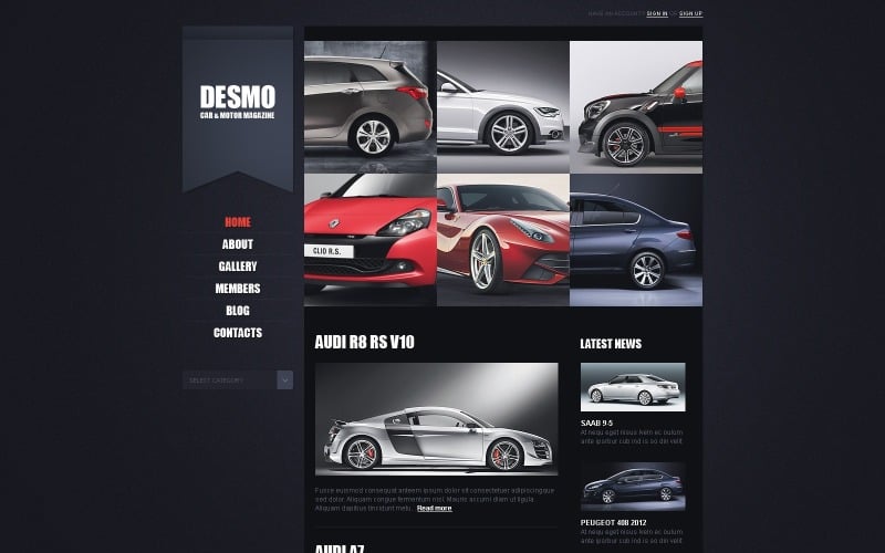 Free WordPress Template for Promoting Car Business