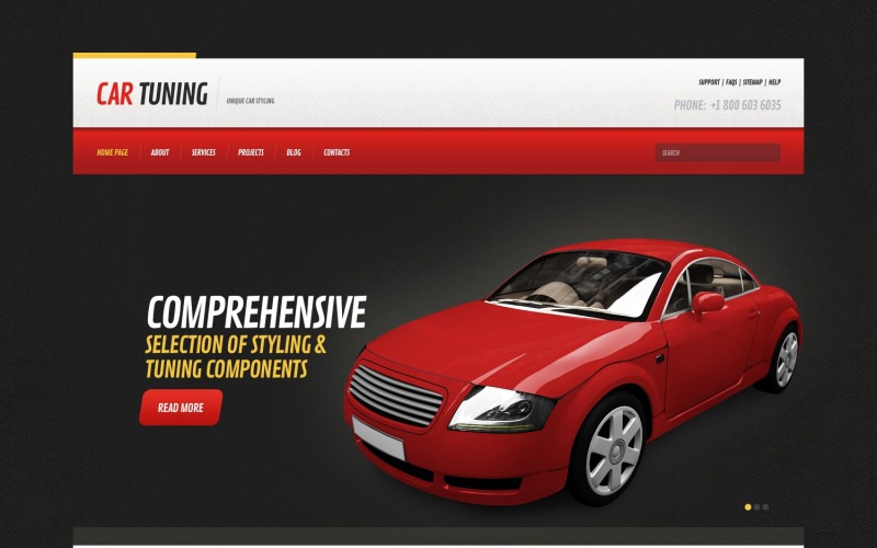 Gratis Car Tuning Responsive WordPress Theme