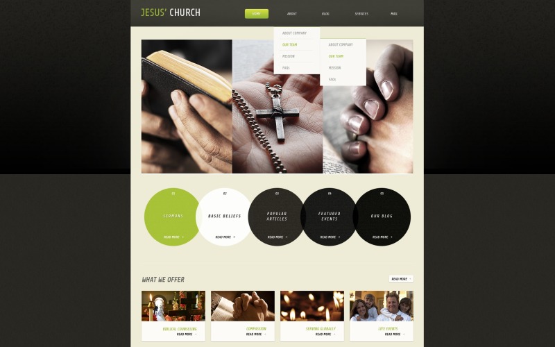 Kostenlose christliche WordPress-Website