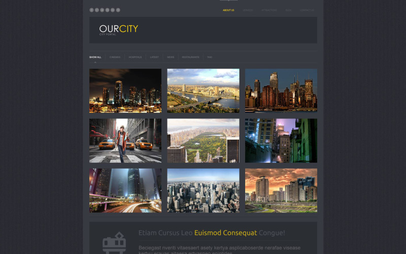 Kostenloses Stadtportal Responsive WordPress Theme