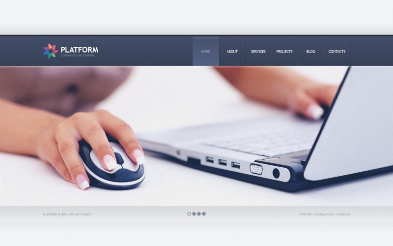 Modèle WordPress réactif de communication gratuit