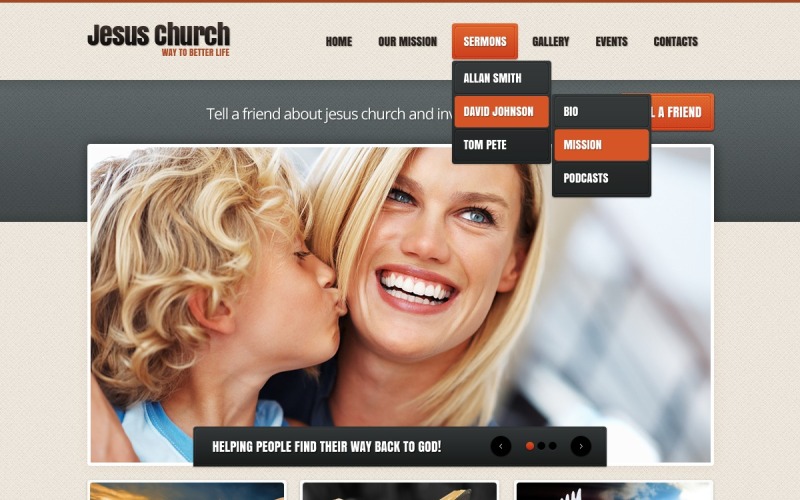 Tema grátis para WordPress cristão