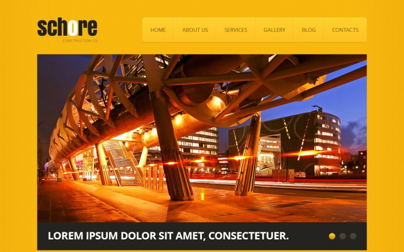 Tema responsive WordPress gratuito per impresa edile