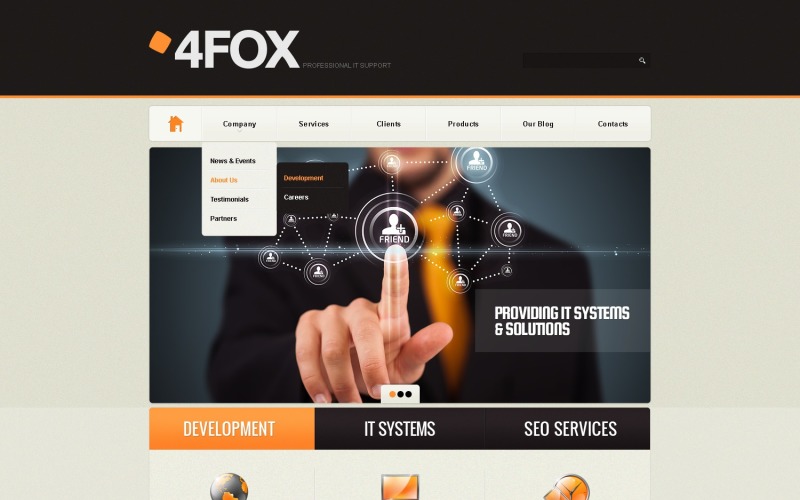 Tema WordPress grátis para comunicações online