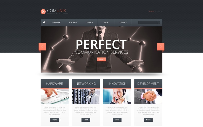 Tema WordPress per soluzioni di comunicazione gratuite