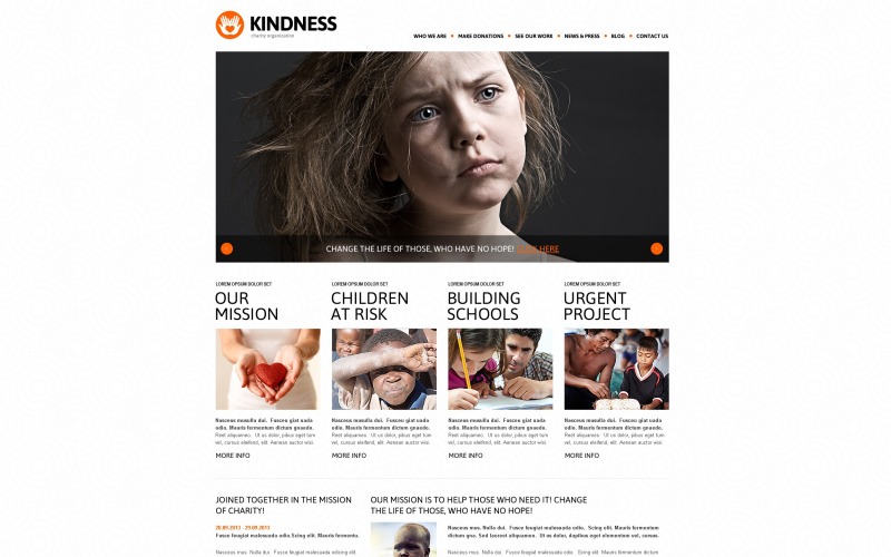 Ücretsiz Yardım Vakfı WordPress Teması