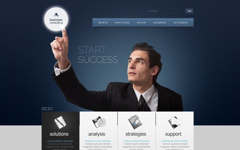 Безкоштовний бізнес-консультаційний макет WordPress і шаблон веб-сайту