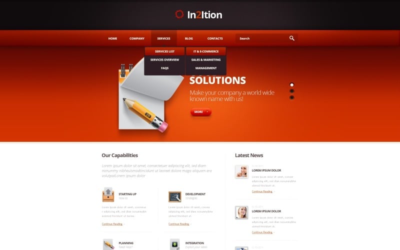 Free Consulting Business & Services WordPress Template