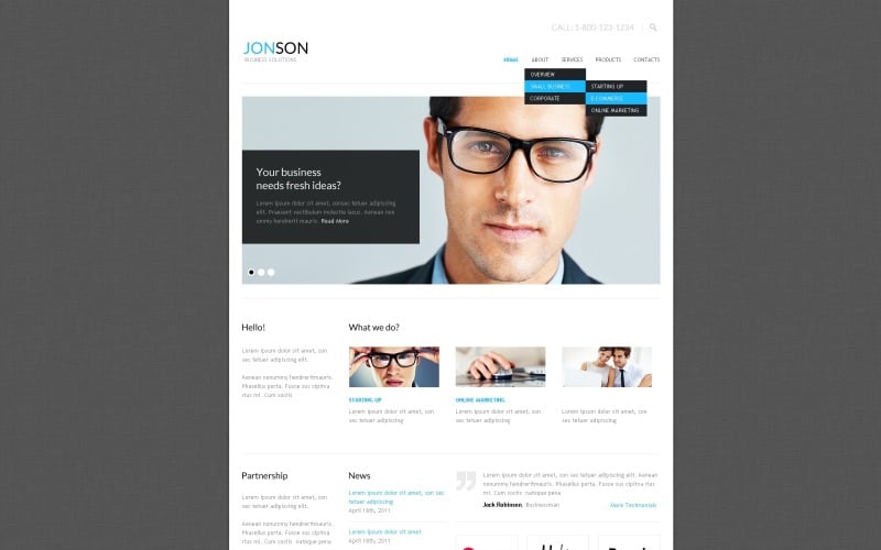 Free Consulting Company WordPress Theme & Website Template