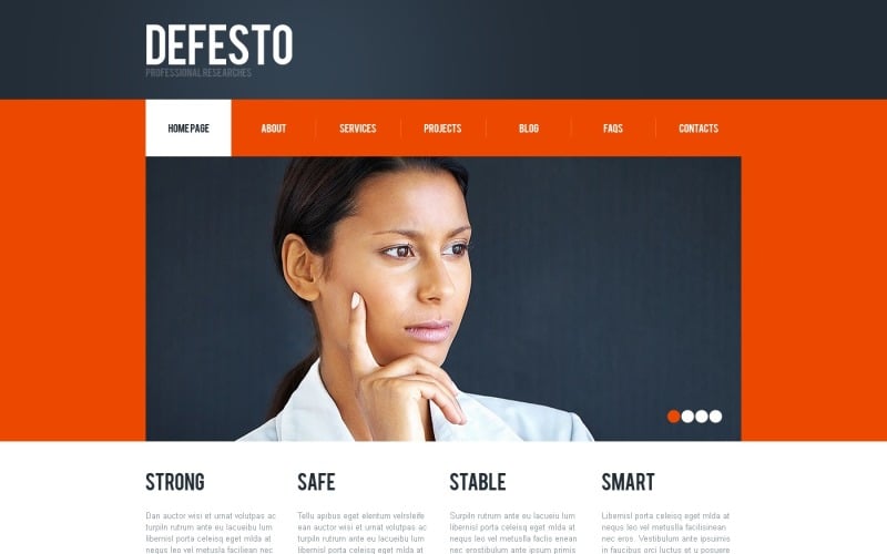 Free Consulting WordPress Layout & Website Template