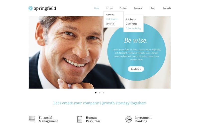 Free Consulting WordPress Template for Website