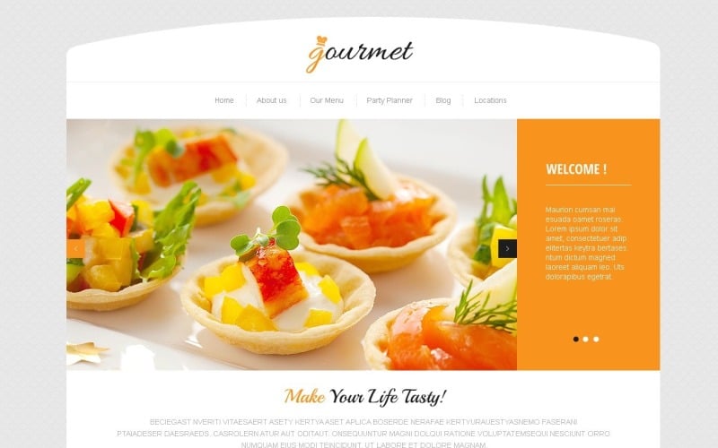 Free Delicious Cafe WordPress Theme & Website Template
