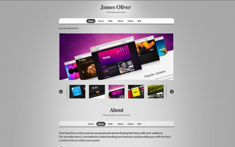 Free Designer Folder WordPress Theme & Website Template