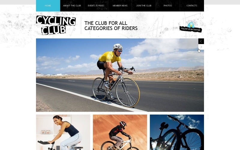 Kostenloses Radfahren WordPress Theme & Website Template