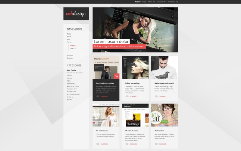 免费设计 Office WordPress 主题和网站模板