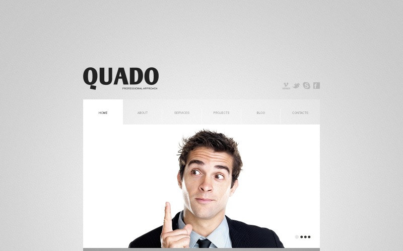 Modelo de WordPress gratuito para consultoria de negócios