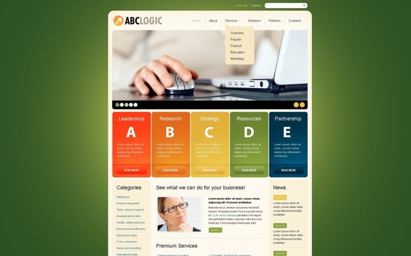 Plantilla de sitio web y tema de WordPress de consultoría gratis