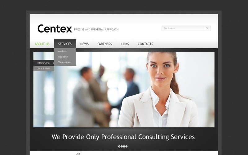 Plantilla WordPress gratuita para empresas de consultoría