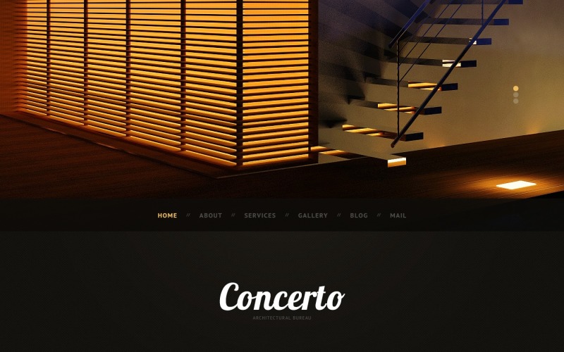 Tema WordPress e modello di sito Web gratuito per l'architettura oscura