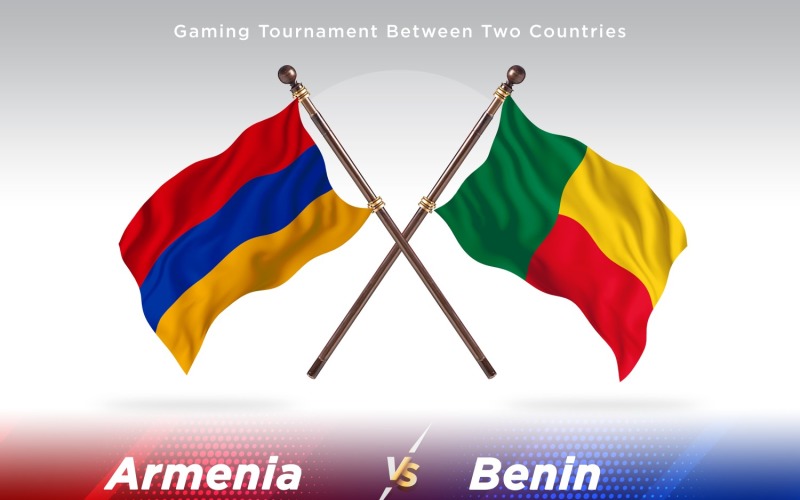 Armenia contro Benin Two Flags