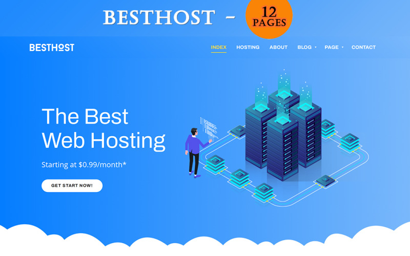 BestHost - Адаптивний хостинг HTML -шаблон