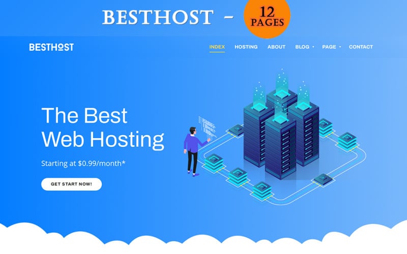 BestHost - Modello HTML di hosting reattivo