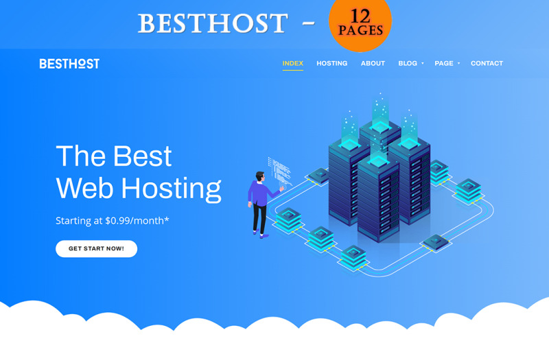 BestHost - Responsive Hosting HTML-Vorlage
