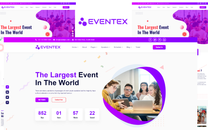 Eventex - šablona HTML5 pro události a konference