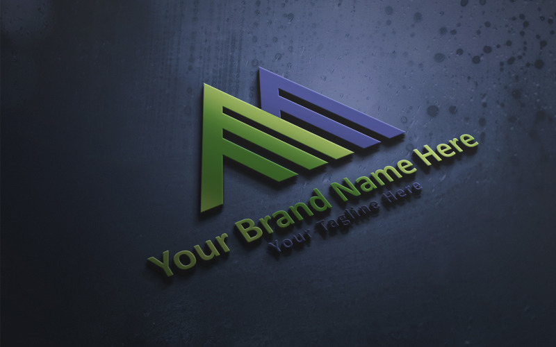 MA brev logotyp formgivningsmall