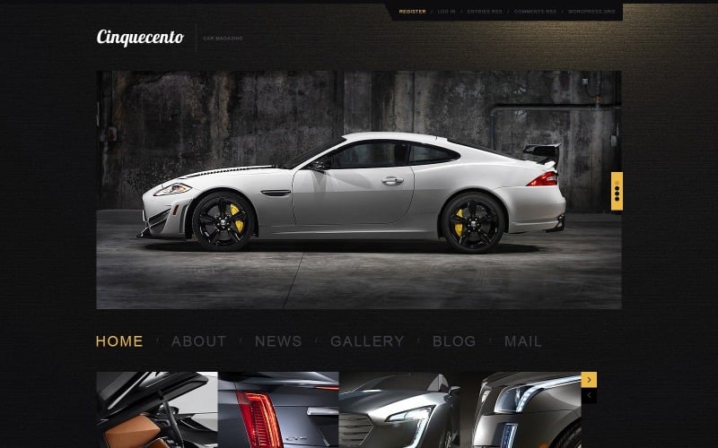 Free Elegant Car WordPress Theme & Website Template