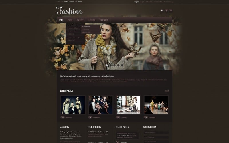 Free Fashion Blog WordPress Website