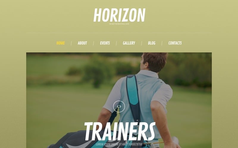 Free Golf Responsive WordPress Layout & Website Template