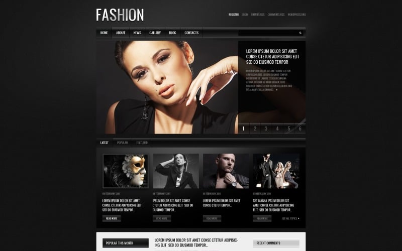 Free WordPress Layout & Website Template for Mode