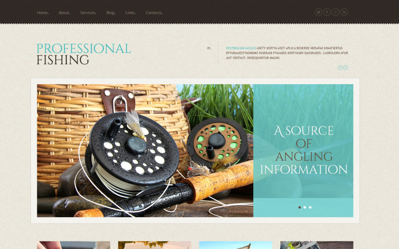 Gratis Angling Responsive WordPress Theme & Website Mall