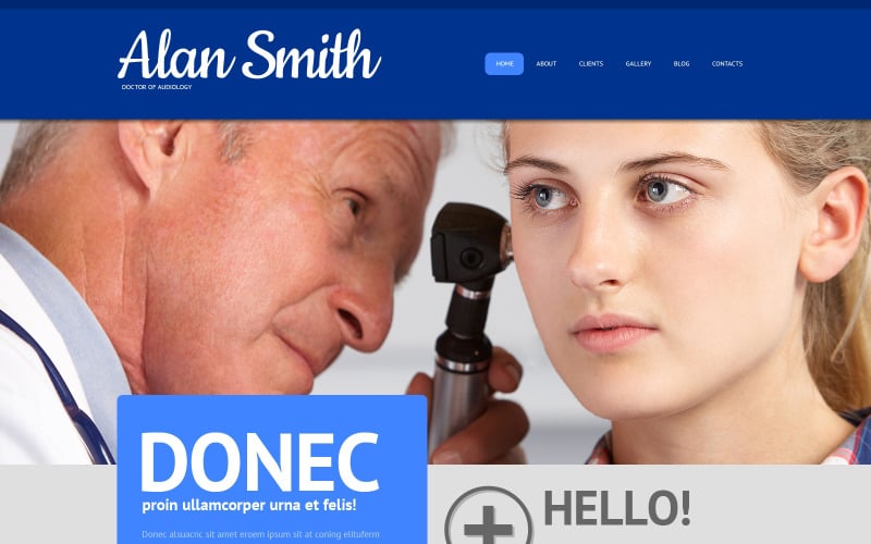 Gratis Doctor Responsive WordPress-thema en websitesjabloon
