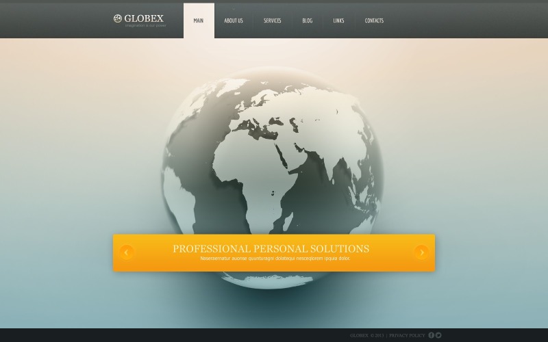 Kostenloses globales WordPress-Theme und Website-Vorlage für Unternehmen