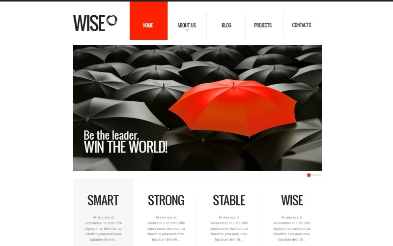 Plantilla de sitio web y diseño de WordPress receptivo de Financial Advisor gratuito