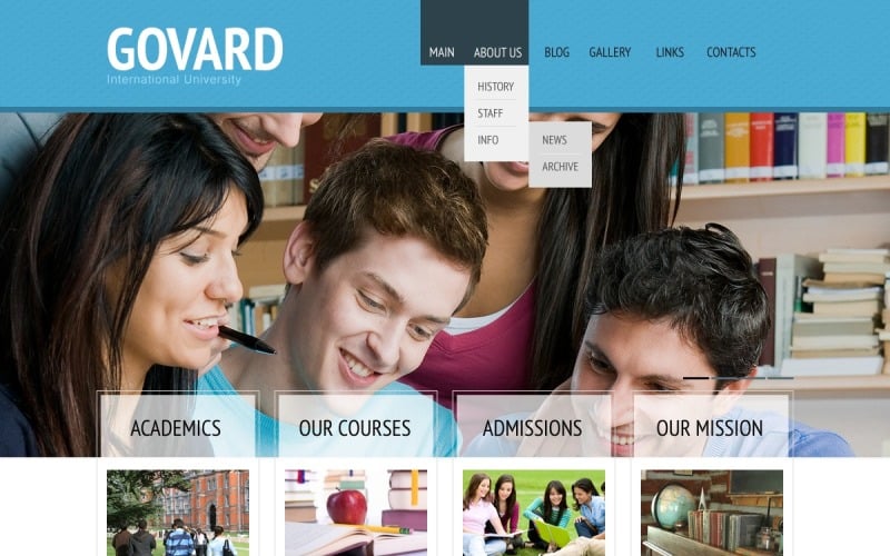 Tema de ensino gratuito para WordPress e modelo de site