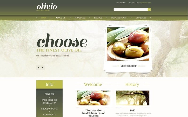 Tema e modelo de site responsivos em WordPress para loja de alimentos gratuitos