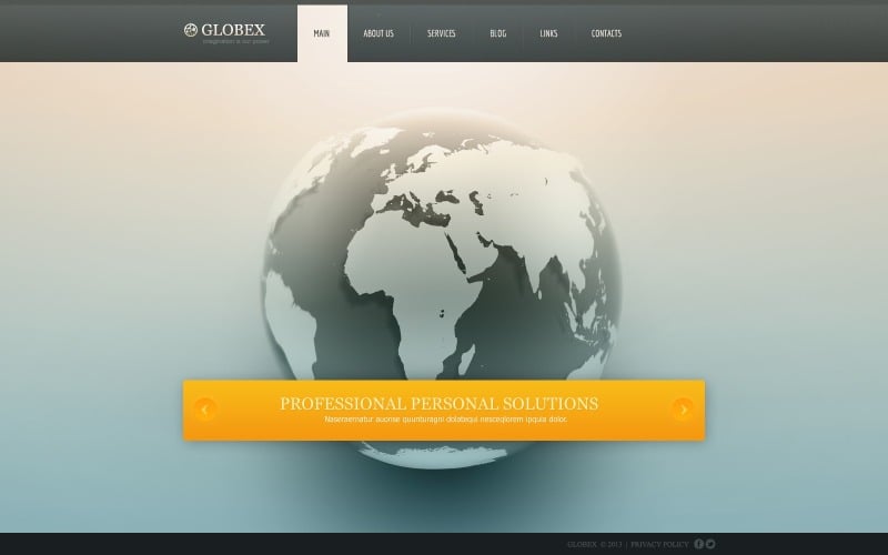 Thème WordPress et modèle de site Web gratuits pour les entreprises mondiales