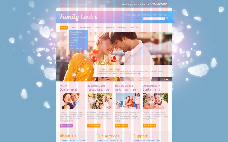 Thème WordPress gratuit pour Family Center et modèle de site Web